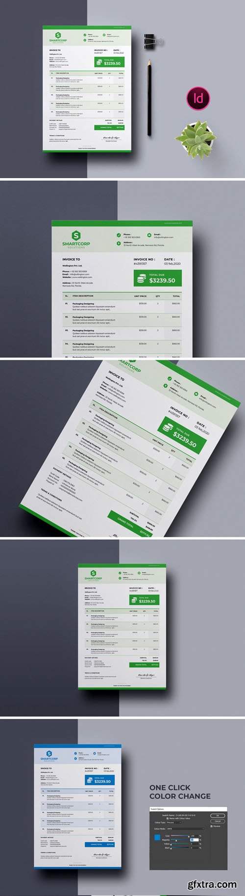 Invoice Template Vol.3 [A4/US-Letter] - Indesign Template