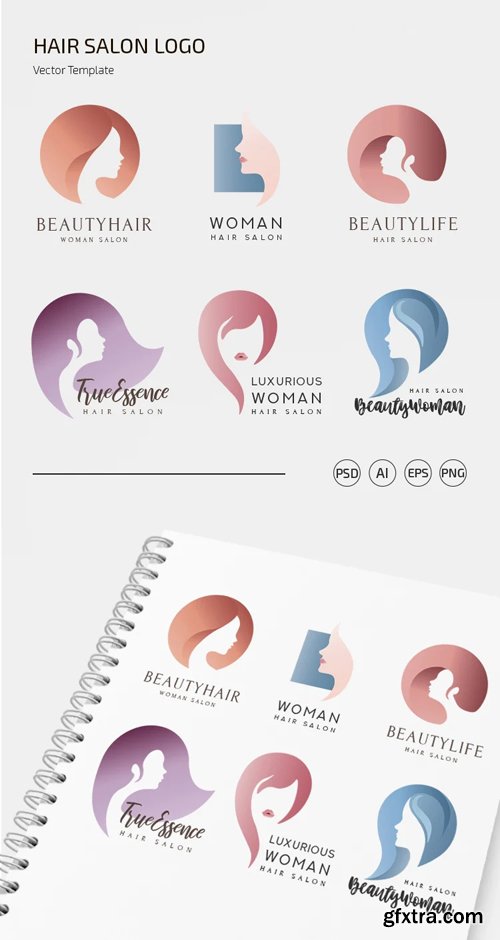 Hair Salon Logo Vector Templates