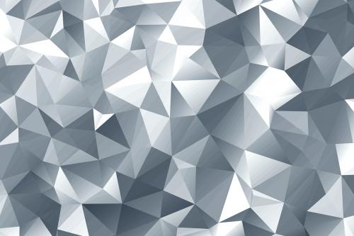Silver polygon abstract background design - 596830