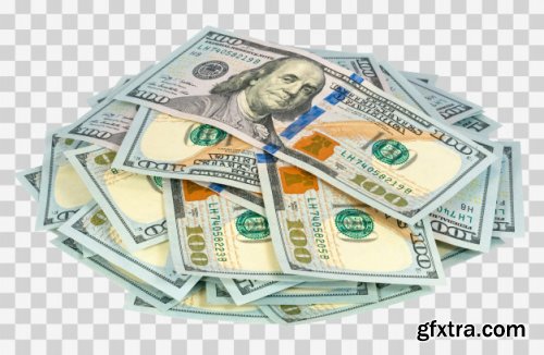 Money in fan shape dollar