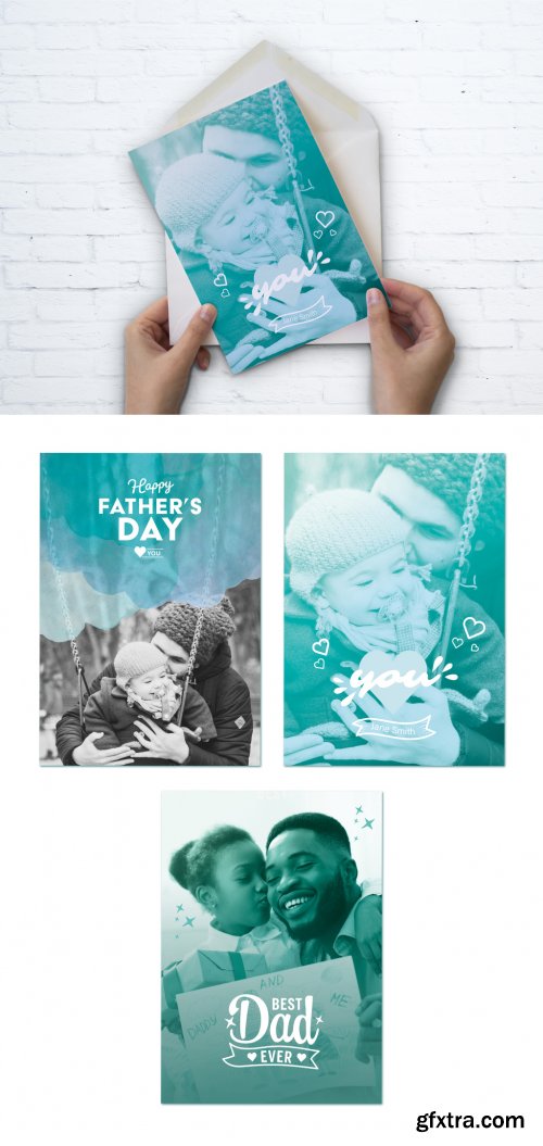 Father\'s Day Greeting Card Set 354667653