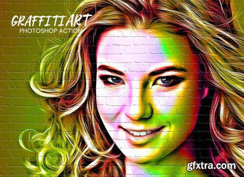 CreativeMarket - Graffiti Art Photoshop Action 5013334