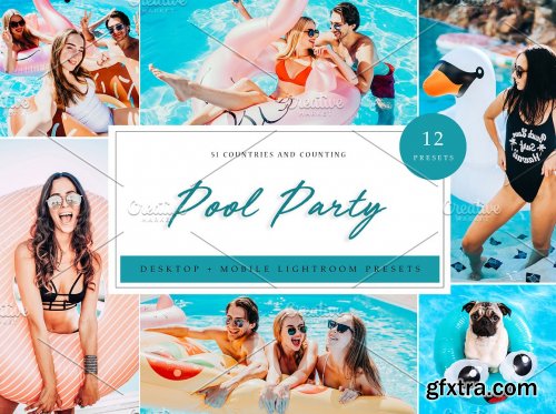 CreativeMarket - Lightroom Presets | Pool Party Theme 5039572