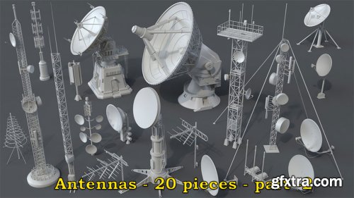 Artstation - Antennas part 2 - 20 pieces by Armen Manukyan