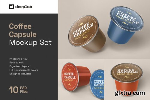 CreativeMarket - Coffee Capsule Mockup | Packaging 5135762