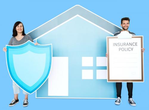 People and home insurance concept - 450723