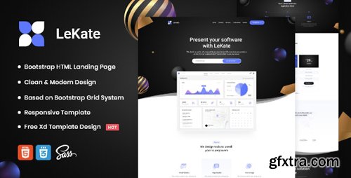 ThemeForest - LeKate v1.0 - Saas and Software HTML Landing Page - 26651167