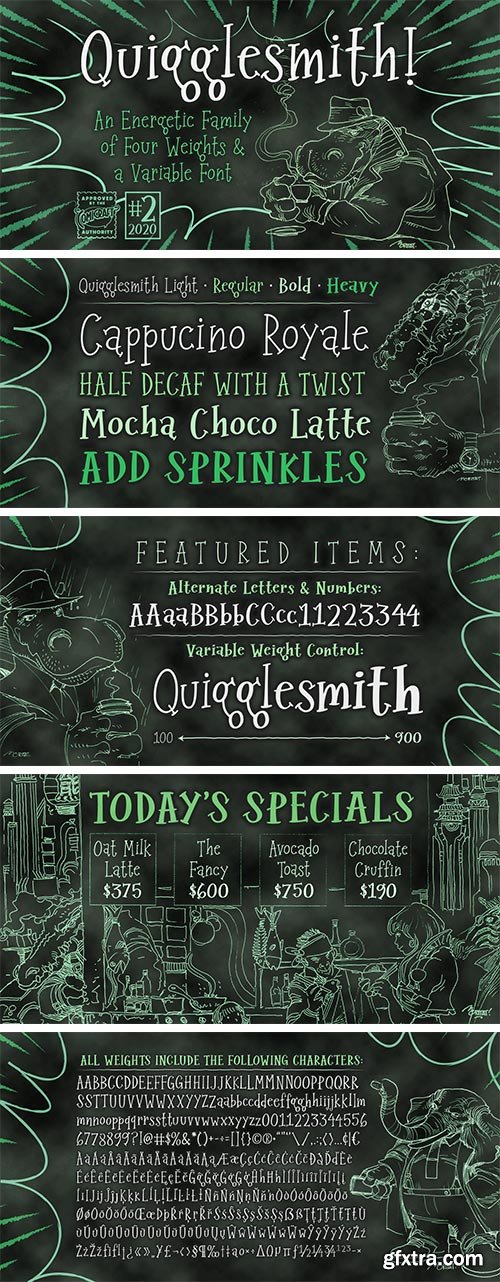 CCQuigglesmith Font Family