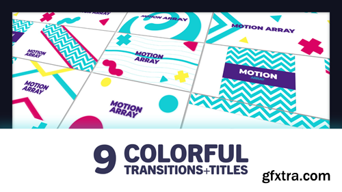 MotionArray Colorful Transitions And Titles 730248