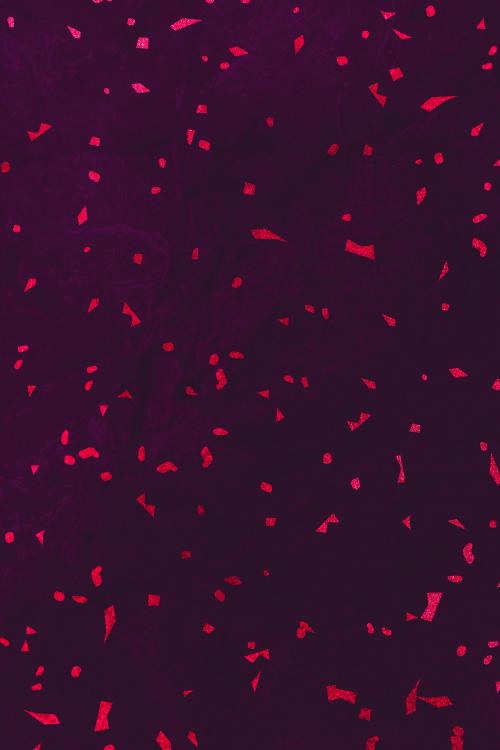 Red confetti on purple marble textured mobile phone wallpaper - 1212945