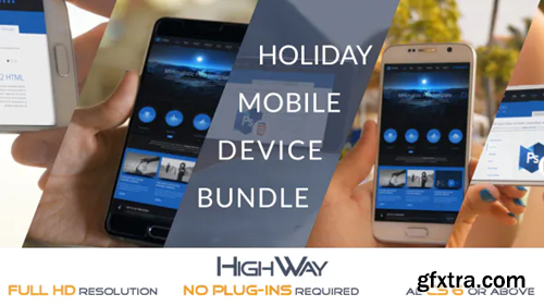 Videohive Holiday Mobile Device Bundle | Match Moving 19676952