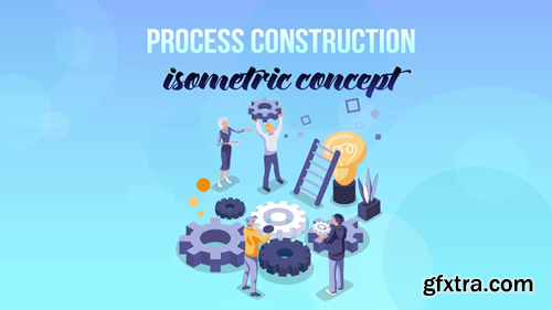 MotionArray Process Construction - Isometric Concept 726331