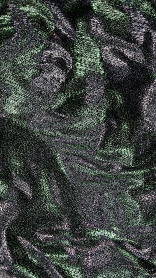 Silky green and silver fabric textured mobile phone wallpaper - 1213072