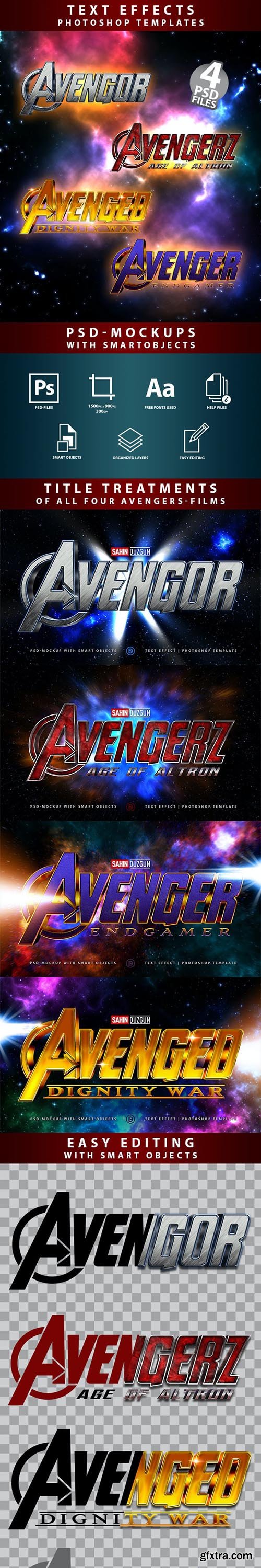 GraphicRiver - AVENGERS Text-Effects Mockups Template-Package 26410083