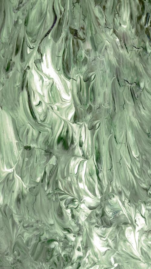 Green acrylic brush stroke textured mobile phone wallpaper - 1213070