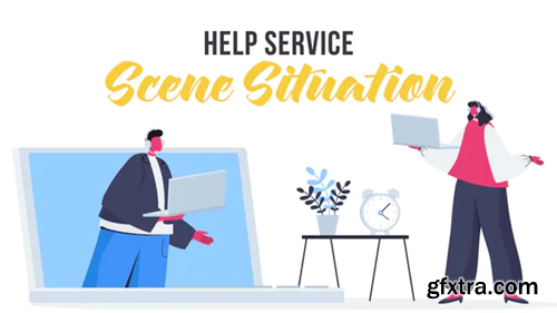 Videohive Help service - Scene Situation 27642559