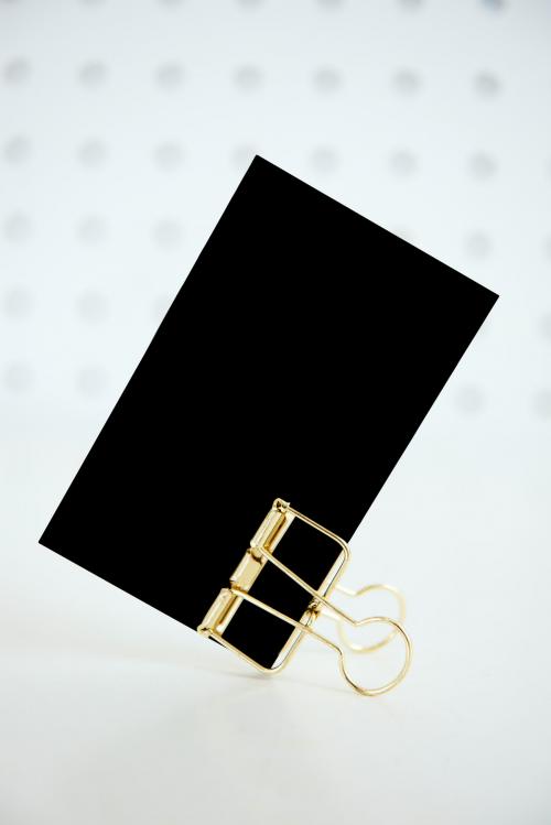 Black design space paper card - 295331