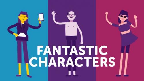 Videohive - Fantastic Characters - for explainer animations - 24659186