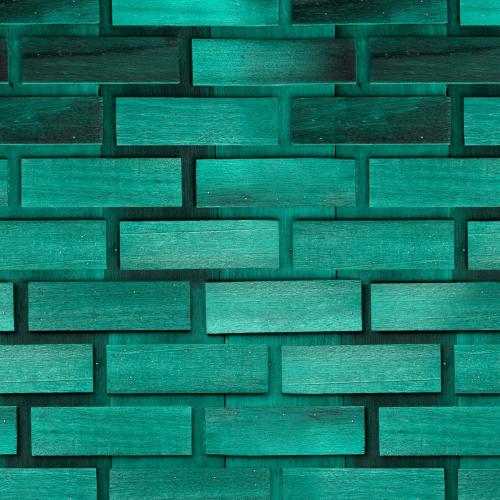 Green concrete brick wall patterned background - 1212903