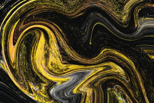 Black marble texture with gold and gray swirls - 1212925