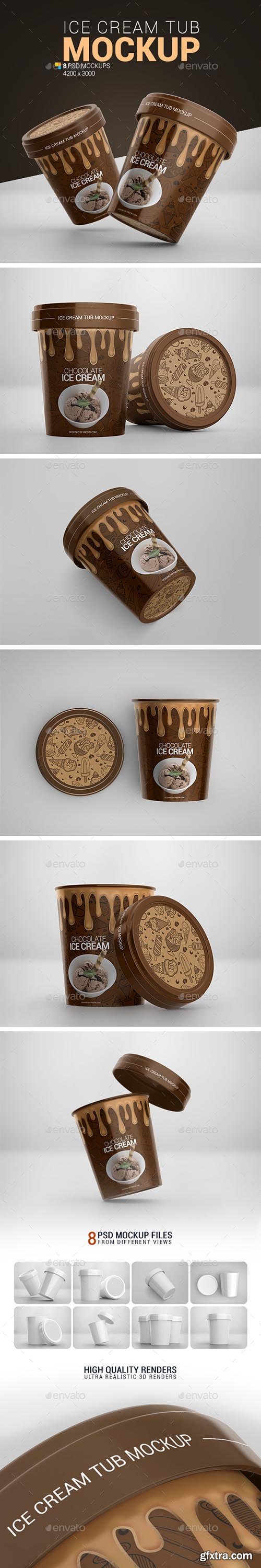 GraphicRiver - Ice Cream Tub Mockup 24247761