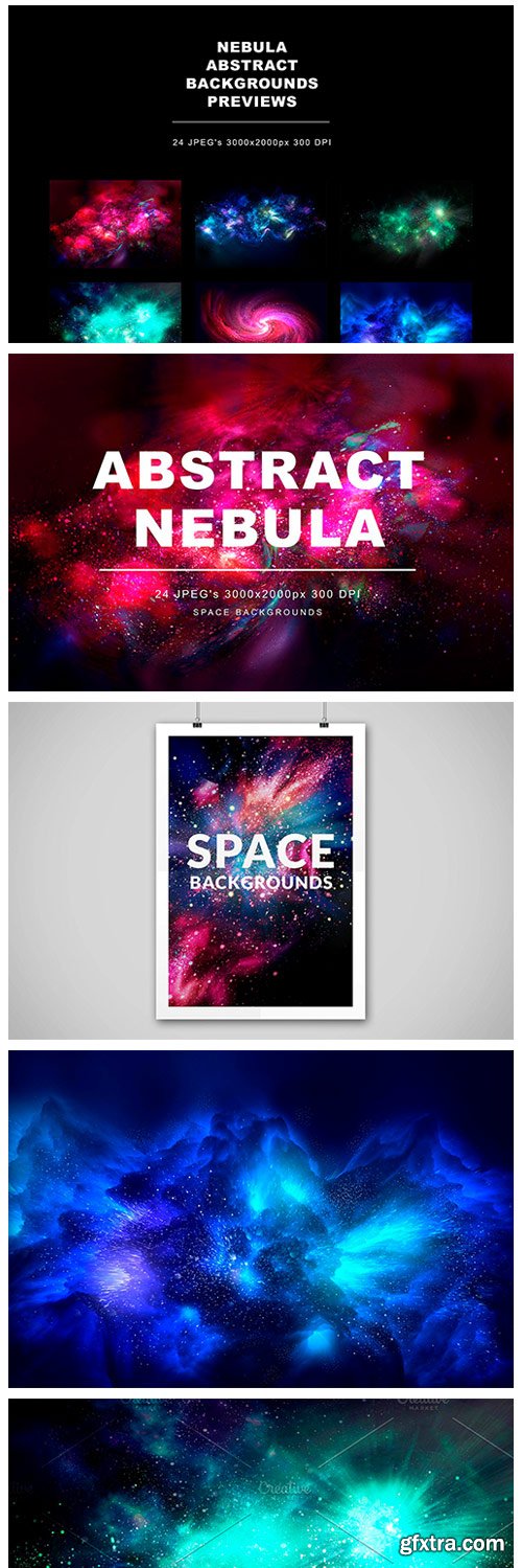 CM - Abstract Nebula Backgrounds 3405179