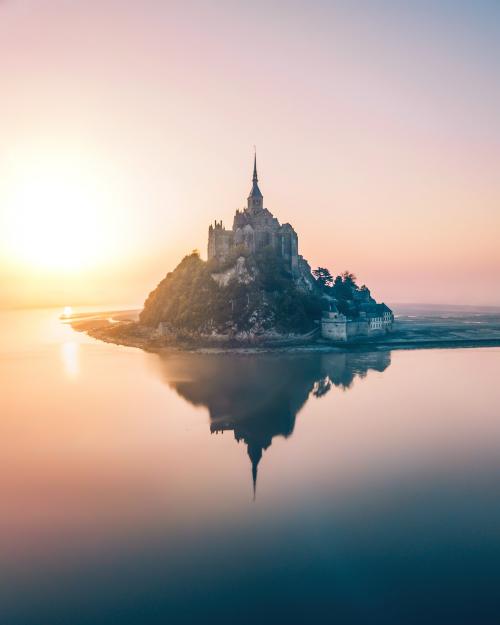 Mont Saint-Michel island in Normandy, France - 1017153