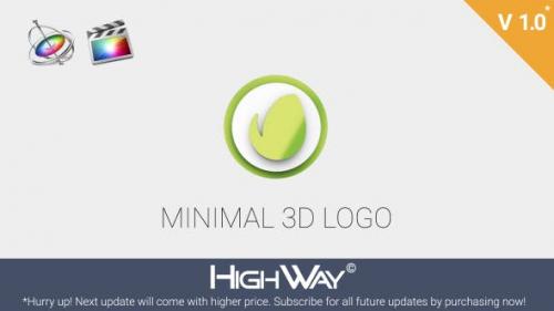 Videohive - Minimal 3D Logo Reveal | Apple Motion & FCPX - 21373283