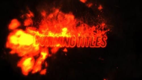 Videohive - Fire Titles - 27687384