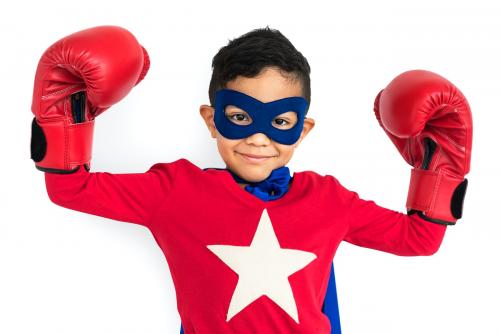 Young super boy in a costume - 6793