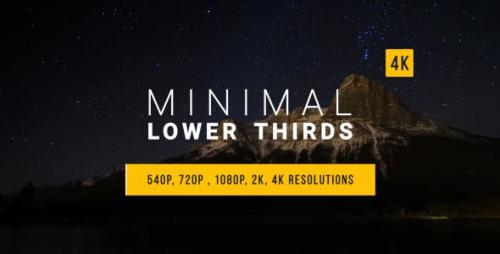 Videohive - Minimal Lower Thirds - 15002451