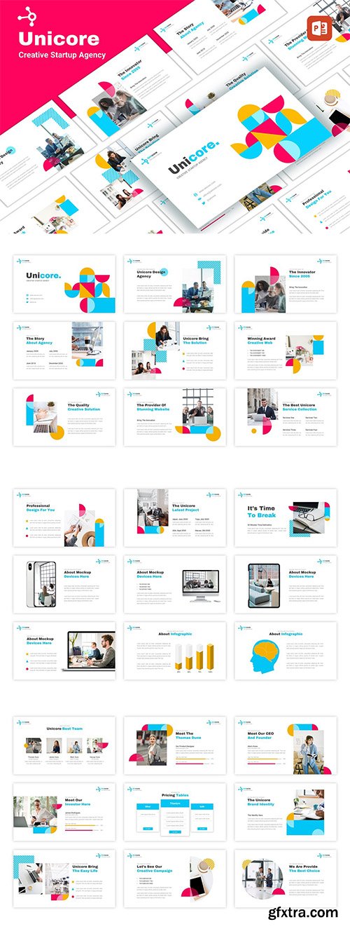 Unicore - Creative Startup PowerPoint Template