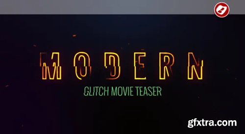 Videohive Modern Glitch Movie Teaser 10101657