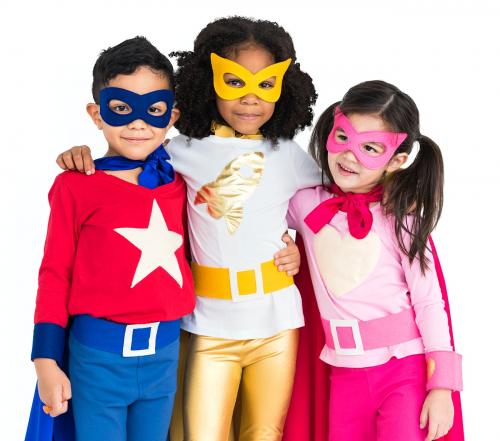 Superhero Adolescence Child Kid Expertise Concept - 6997