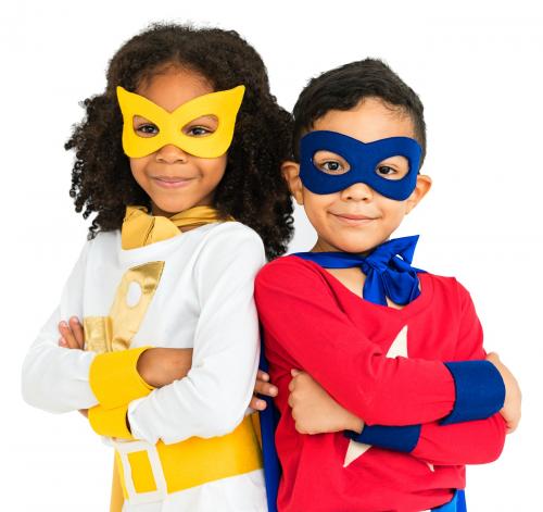 Superhero Adolescence Child Kid Expertise Concept - 7008