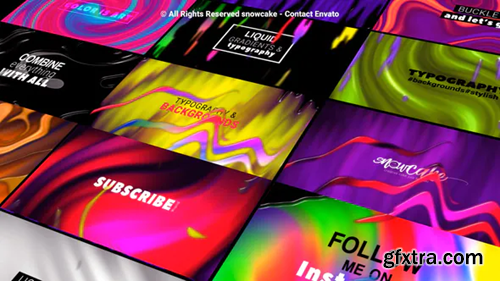 Videohive Liquid Gradient Backgrounds and Typography 27616370