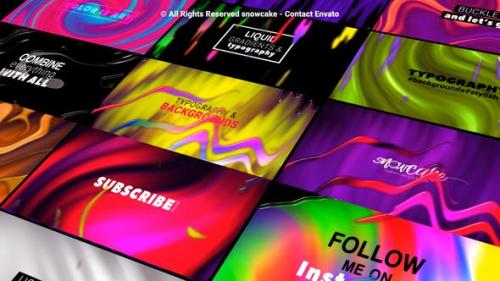 Videohive - Liquid Gradient Backgrounds and Typography - 27616370