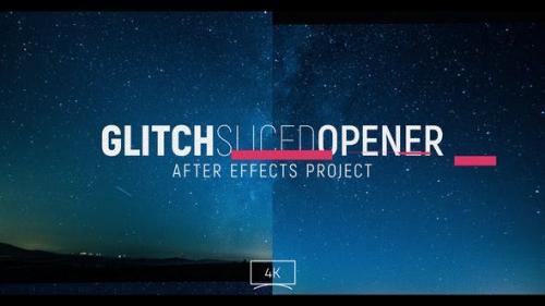 Videohive - Glitch Sliced Opener - 24119537