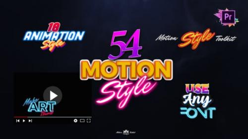 Videohive - Motion Styles Toolkit | Text Effects & Animations For Premiere Pro Mogrt - 27115729
