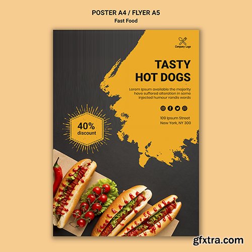 Fast Food Poster Psd Template