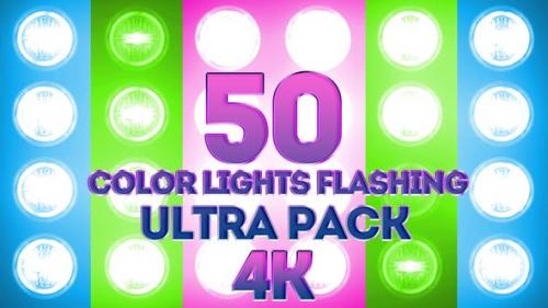 Videohive - Color Lights Flashing Ultra Pack 4K - 23662248