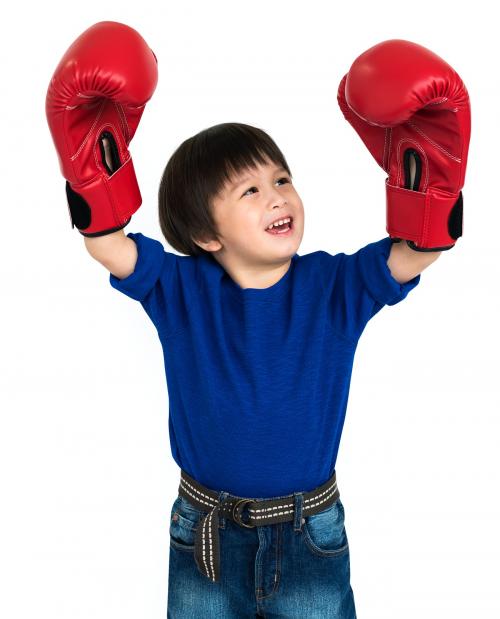 Little Boy Kid Adorable Cute Boxing Portrait Concept - 6669
