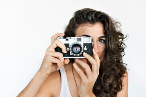 Woman Photographer Camera Focus Photography Concept - 6712
