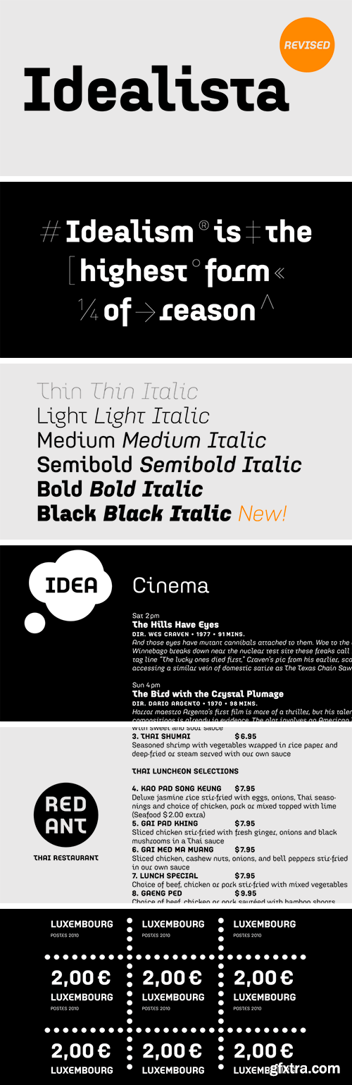 Idealista Font Family (Udated)