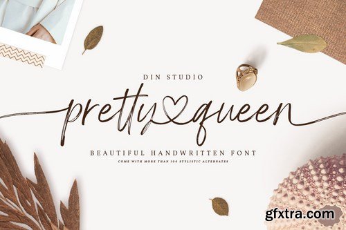 CM - Pretty Queen - Chic Brush Font 5170606