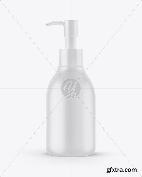 Matte Cosmetic Bottle with Pump Mockup 63732