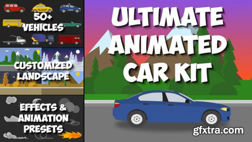 MotionArray Ultimate Animated Car Kit 727820