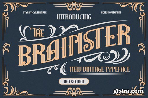 CM - The Brainster - Vintage Display Font 5200584