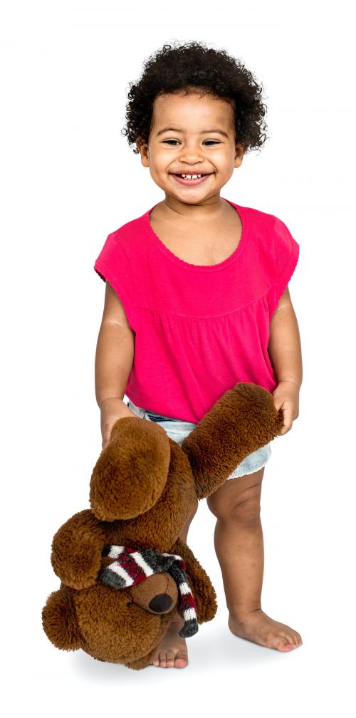 Little Girl Brown Teddy Concept - 4661