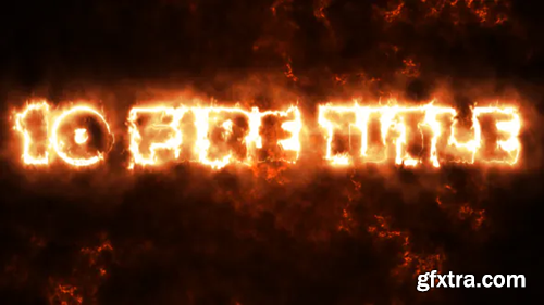 Videohive 10 Fire Titles 17314584